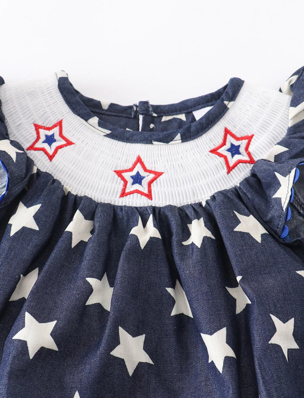 Red, White & Blue Ruffle Onesie