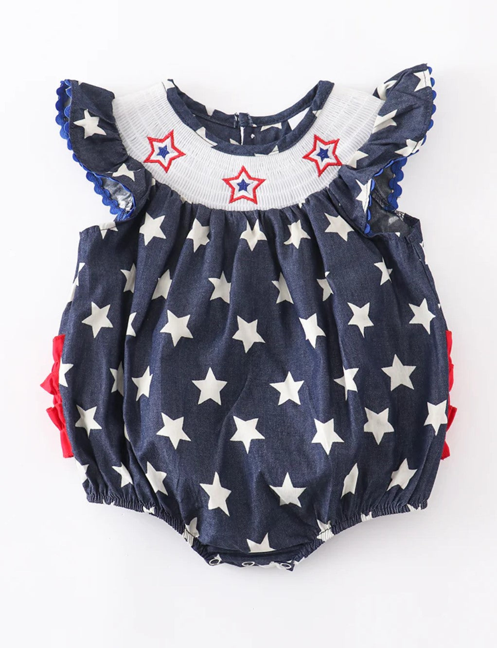 Red, White & Blue Ruffle Onesie