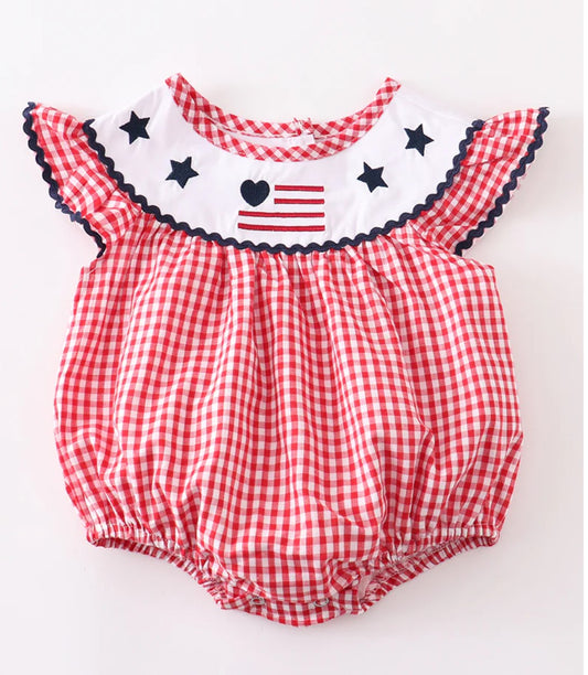 Patriotic Flag Bubble Onesie