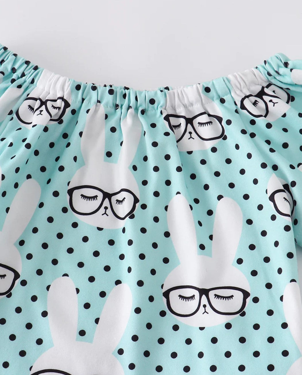 Mint Rabbit Short Set