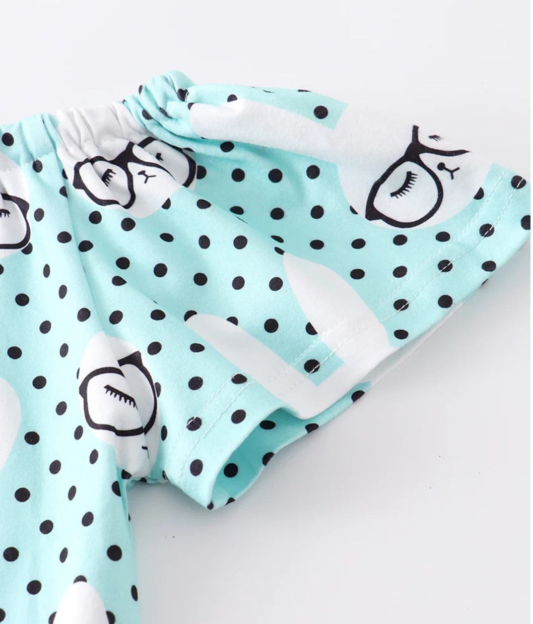 Mint Rabbit Short Set