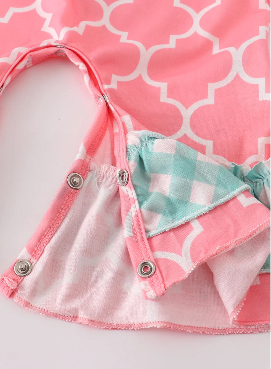 Pink Pig Bow Romper