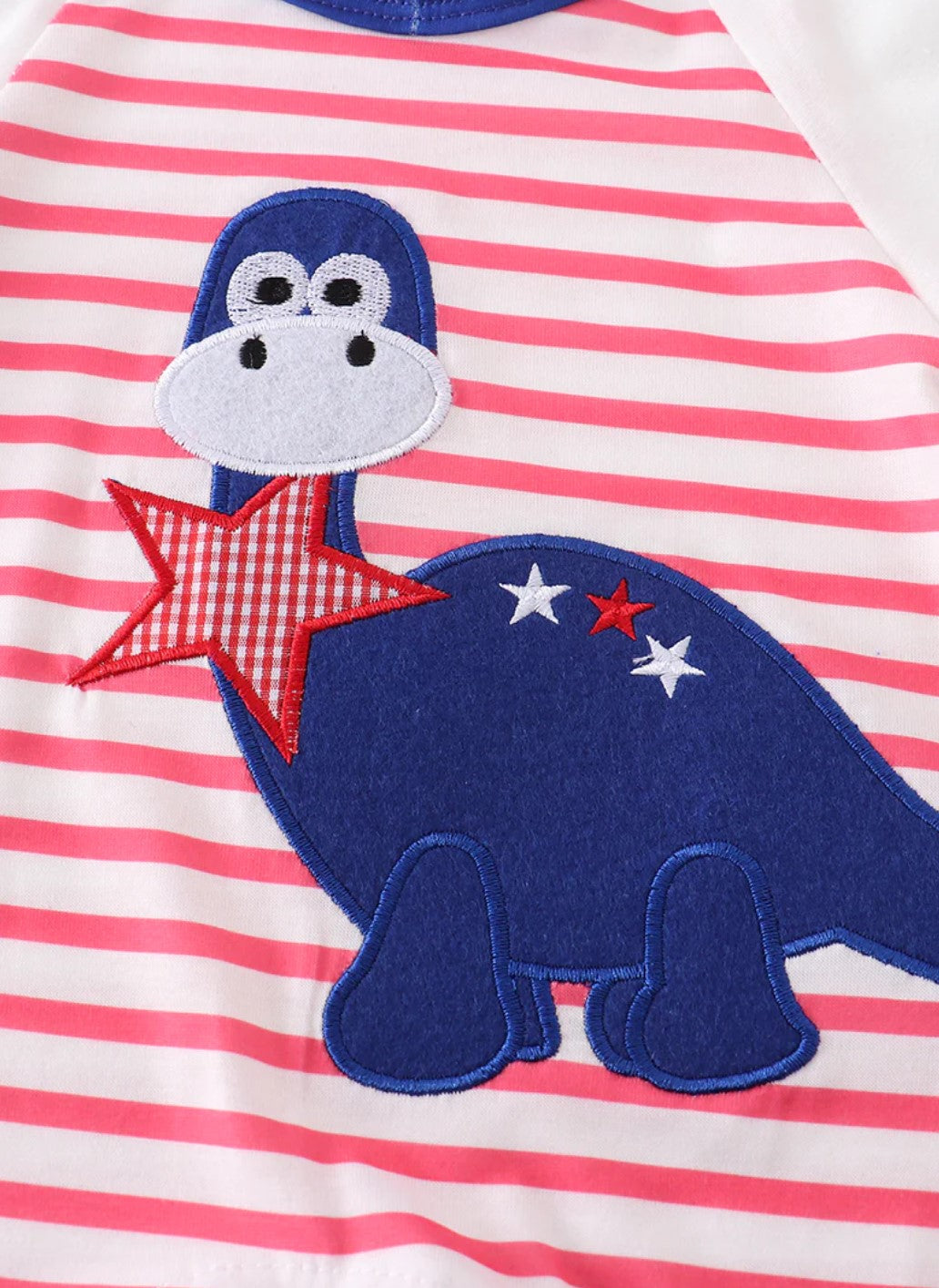 Patriotic Dinosaur Romper