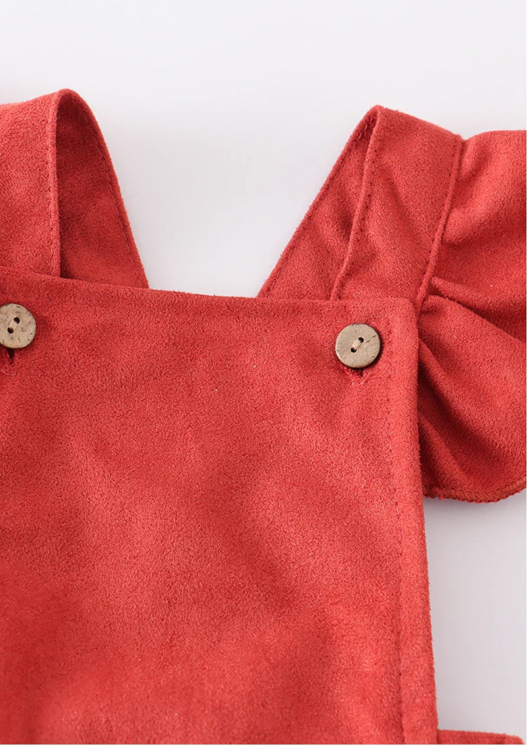 Suede Ruffle Jumper - Raspberry