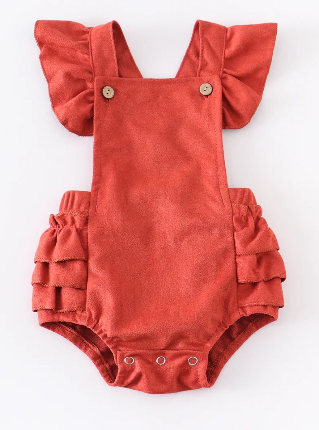 Suede Ruffle Jumper - Raspberry